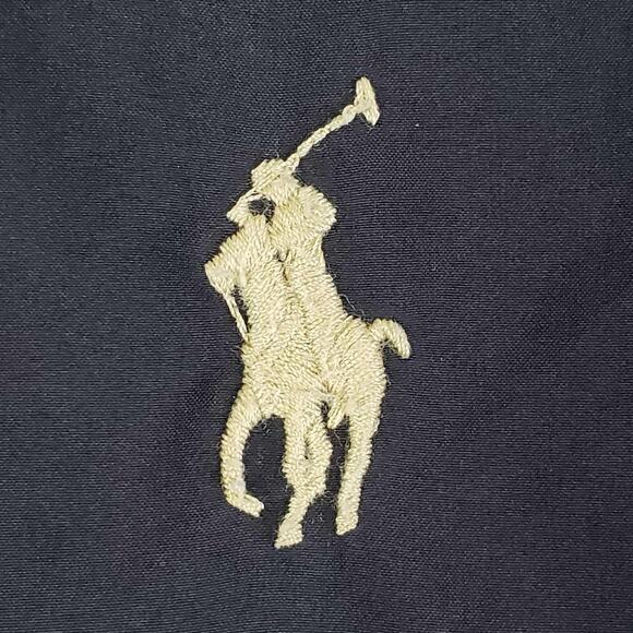 Polo Ralph Lauren Jacket SoftShell Mens Size Large Black Logo Zip Preppy Flight - Picture 4 of 12